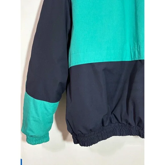 Vintage Ford Motorsport Sportswear Jacket Mens XL Teal Navy Blue Racing Bomber